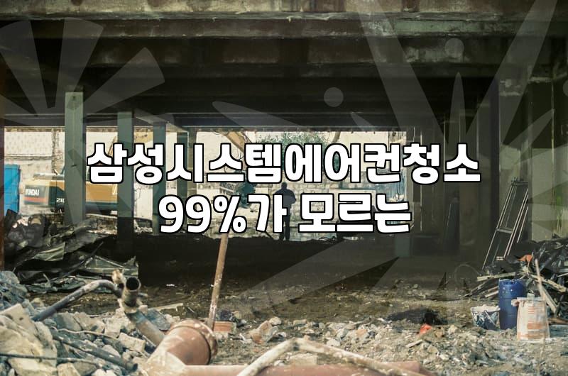 삼성 시스템 에어컨, 직접 청소해보니 느낀 점들과 업체 선정 팁